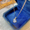 Titanium Steel Copper Gourd Geometric Style Pendant Necklace For Women With Electroplating Process