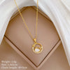 Titanium Steel Copper Microinlaid Real Gold Plating Geometric Style Unisex Necklace
