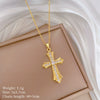 Titanium Steel Copper Microinlaid Real Gold Plating Geometric Style Unisex Necklace