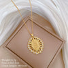 Titanium Steel Copper Microinlaid Real Gold Plating Geometric Style Unisex Necklace