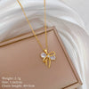 Titanium Steel Copper Microinlaid Real Gold Plating Geometric Style Unisex Necklace