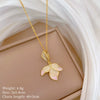 Titanium Steel Copper Microinlaid Real Gold Plating Geometric Style Unisex Necklace