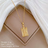 Titanium Steel Copper Microinlaid Real Gold Plating Geometric Style Unisex Necklace