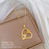 Titanium Steel Copper Microinlaid Real Gold Plating Geometric Style Unisex Necklace