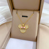 Titanium Steel Copper Microinlaid Real Gold Plating Geometric Style Unisex Necklace
