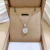 Titanium Steel Copper Microinlaid Real Gold Zircon Necklace With Cartoon Style And Geometric Pattern For Women