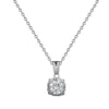 Titanium Steel Copper Microinlaid Real Gold Zircon Necklace With Cartoon Style And Geometric Pattern For Women