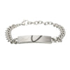 Titanium Steel Couple Bracelet Heart Pattern Corrosionresistant Jewelry
