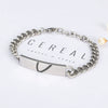Titanium Steel Couple Bracelet Heart Pattern Corrosionresistant Jewelry