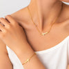 Titanium Steel Cross And Joker Zircon Jewelry For Women Electroplated O Chain Style