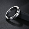 Titanium Steel Crossshaped Rotatable Stressreducing Ring With Animal And Zodiac Styling And Seiko Design For Women