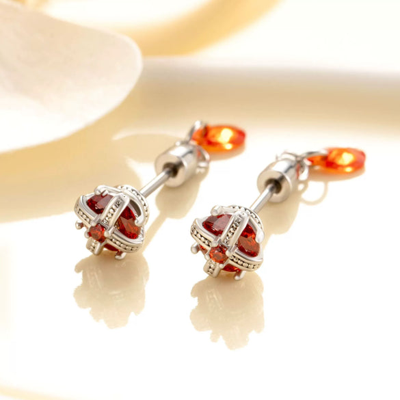 Titanium Steel Crown Pattern Electroplated Women's Ear Bone Nail