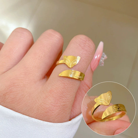 Titanium Steel Crown Pattern Minimalist Style Polished Unisex Ring