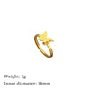Titanium Steel Crown Pattern Minimalist Style Polished Unisex Ring