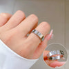 Titanium Steel Crown Pattern Minimalist Style Polished Unisex Ring