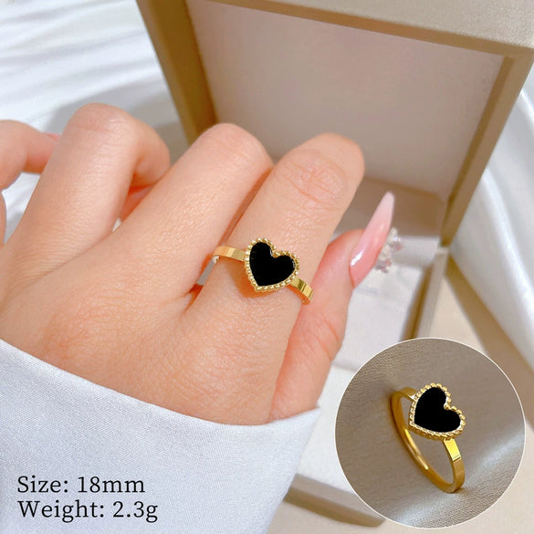 Titanium Steel Crown Pattern Minimalist Style Polished Unisex Ring
