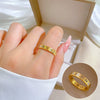 Titanium Steel Crown Pattern Minimalist Style Polished Unisex Ring