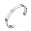 Titanium Steel Cshaped Open Bracelet Polished Glossy Simple Fashion Bangle For Couples