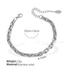 316L Stainless Steel Cuban Chain Bracelet And Necklace For Unisex Trendy And Simple Design With Electroplating