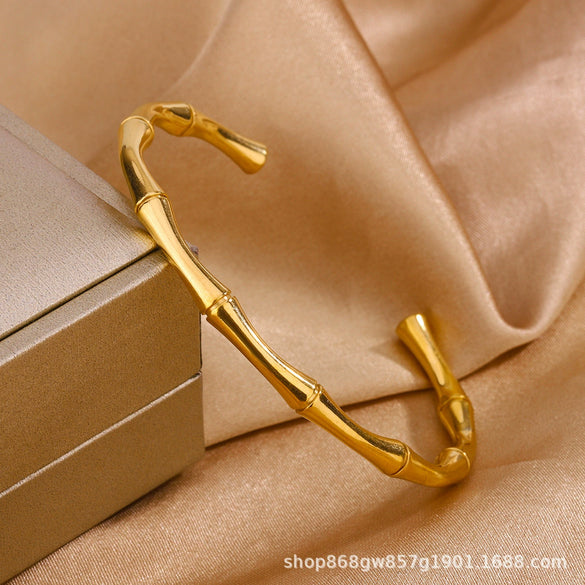 Titanium Steel Diamond Bracelet For Female Fashion Simple With Polishing