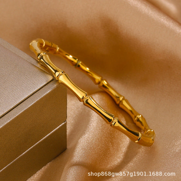 Titanium Steel Diamond Bracelet For Female Fashion Simple With Polishing