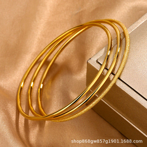 Titanium Steel Diamond Bracelet For Female Fashion Simple With Polishing