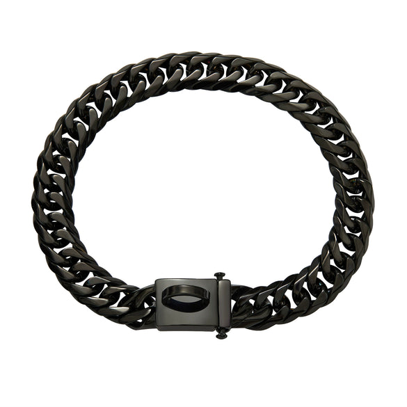 Titanium Steel Dog Chain Metal Collar Antibite Sixsided Grinding Polishing Vacuum Plating