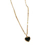 Titanium Steel Double Sided Love Furnace Necklace With Geometric Pattern And Electroplating Process For Unisex