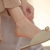 Titanium Steel Doublelayer Bracelet And Anklet With Hollow Butterfly Cartoon Style Electroplated