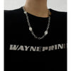 Titanium Steel Doublelayer Hiphop Unisex Clavicle Chain With Geometric Design And Electroplating Treatment Snake Bone Chain