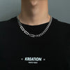 Titanium Steel Doublelayer Hiphop Unisex Clavicle Chain With Geometric Design And Electroplating Treatment Snake Bone Chain