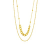 Titanium Steel Doublelayer Irregular Chain Geometric Pattern Heavy Metal Punk Women's Necklace With Electroplating