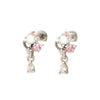 Titanium Steel Drop Shape Electroplated Women's Ear Nail Earrings
