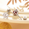 Titanium Steel Ear Nail With Eight Heart And Eight Arrows Zircon Geometric Style Electroplated For Unisex