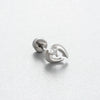 Titanium Steel Ear Nail With Pink Cherry Bow And Inlaid Zircon For Women