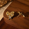 Titanium Steel Earrings Shell Stars Electroplating Casual Style For Women