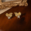 Titanium Steel Earrings Shell Stars Electroplating Casual Style For Women
