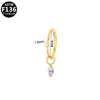 Titanium Steel Earrings With Star Shape Heart Shape Bow Pattern Electroplating Style