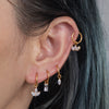 Titanium Steel Earrings With Star Shape Heart Shape Bow Pattern Electroplating Style