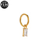 Titanium Steel Earrings With Star Shape Heart Shape Bow Pattern Electroplating Style
