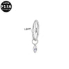Titanium Steel Earrings With Star Shape Heart Shape Bow Pattern Electroplating Style