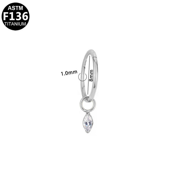Titanium Steel Earrings With Star Shape Heart Shape Bow Pattern Electroplating Style