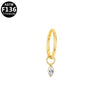 Titanium Steel Earrings With Star Shape Heart Shape Bow Pattern Electroplating Style