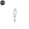 Titanium Steel Earrings With Star Shape Heart Shape Bow Pattern Electroplating Style