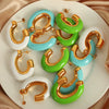 316L Stainless Steel Electroplated Cshaped Women's Fashionable Earrings