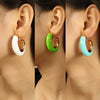 316L Stainless Steel Electroplated Cshaped Women's Fashionable Earrings