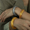 316L Stainless Steel Electroplated Fashion Geometric Elastic Bracelet