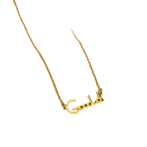 Titanium Steel Electroplated Geometric Cartoon Plant Flowers Style Unisex Necklace