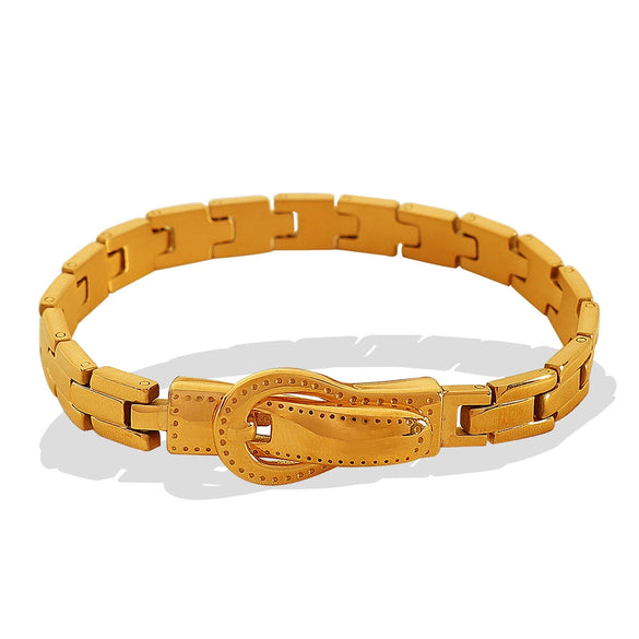 316L Stainless Steel Electroplated Geometric Style Unisex Fashion Retro Allmatch Nonfading Bracelet