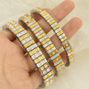316L Stainless Steel Electroplated Ins Style Geometric Diamond Bracelet For Women